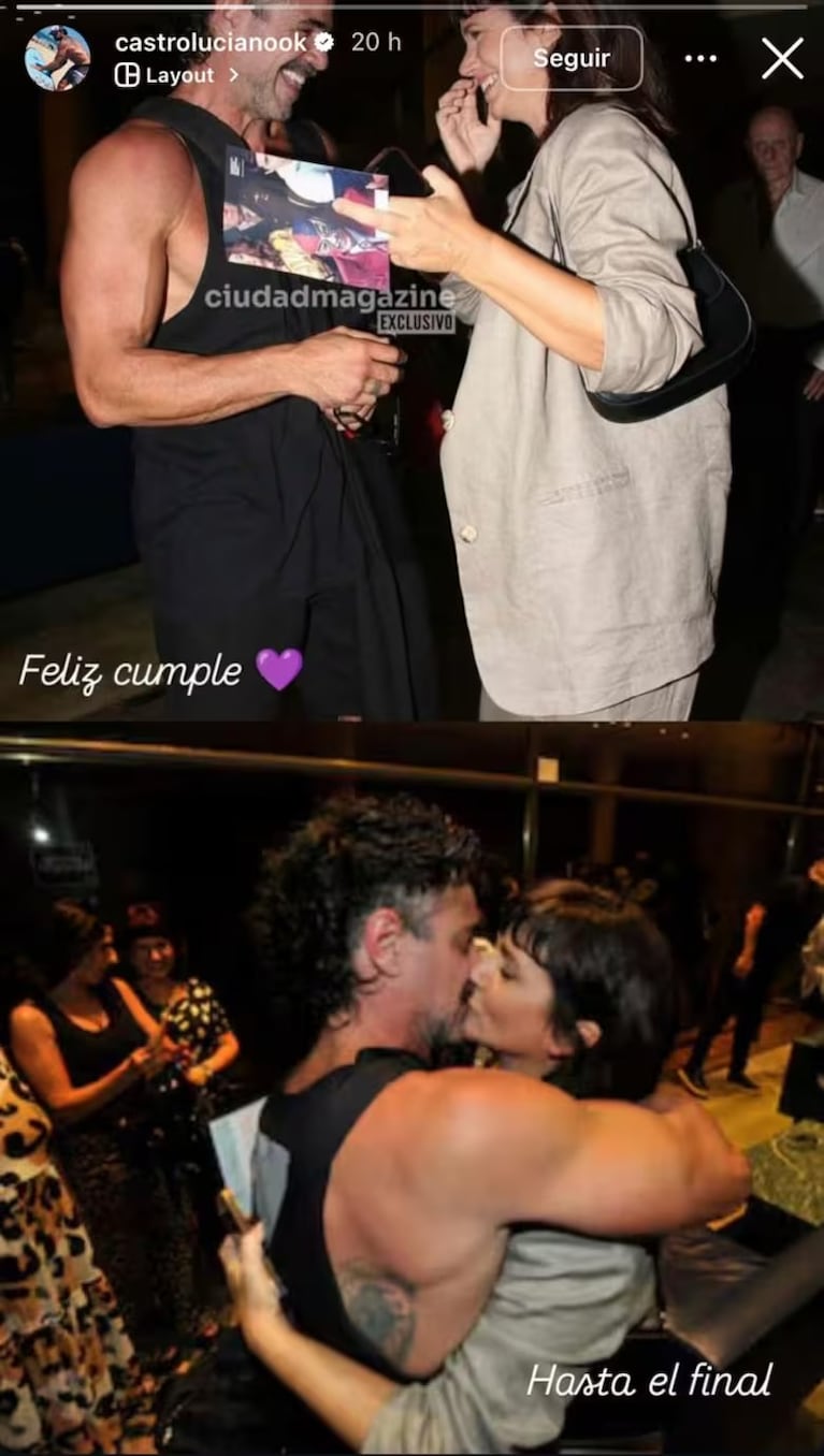 La dedicatoria especial de Luciano Castro a Griselda Siciliani en su cumple: “Hasta el...”