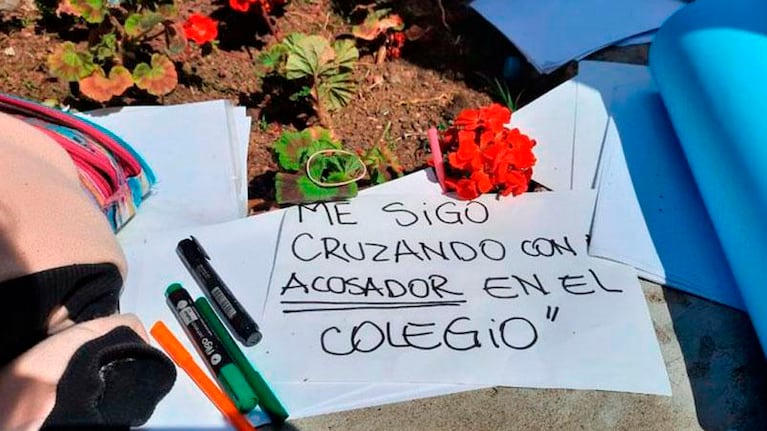La denuncia de estudiantes de un colegio de Agua de Oro.
