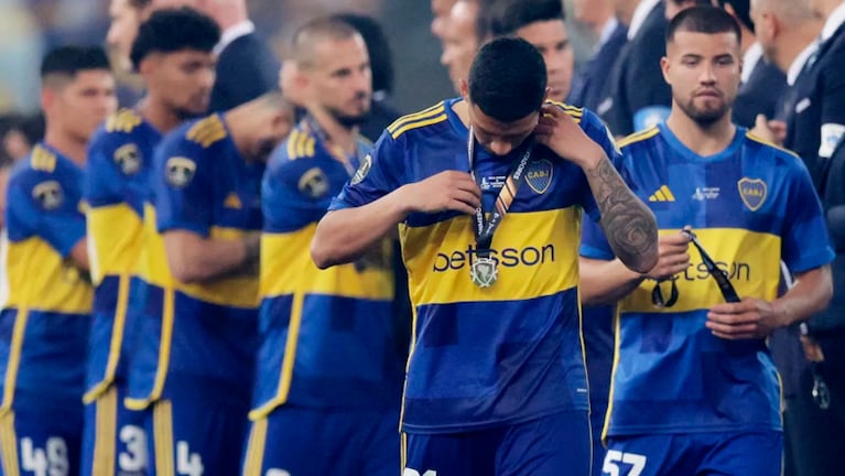 La desazón de Boca al perder la final de la Copa Libertadores.