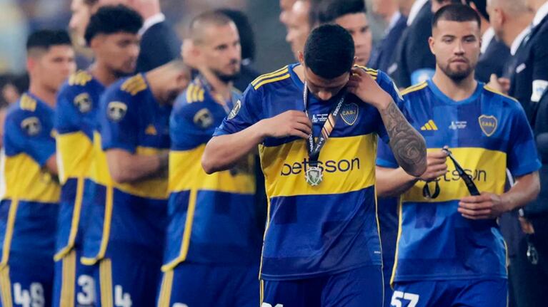 La desazón de Boca al perder la final de la Copa Libertadores.