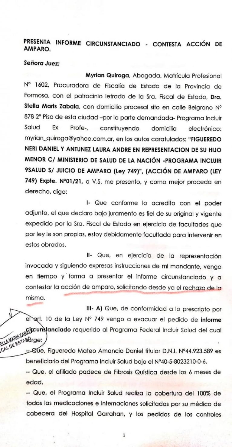 La desgarradora carta de Mateo para pedir un remedio: “Señor presidente, no me deje morir”