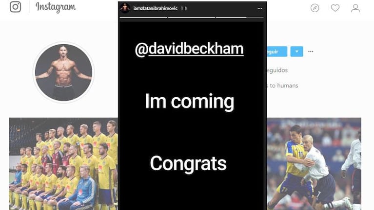 La desopilante apuesta que David Beckham le ganó a Zlatan Ibrahimovic tras Inglaterra-Suecia