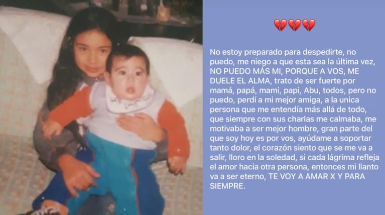 La despedida a Narela Barreto.