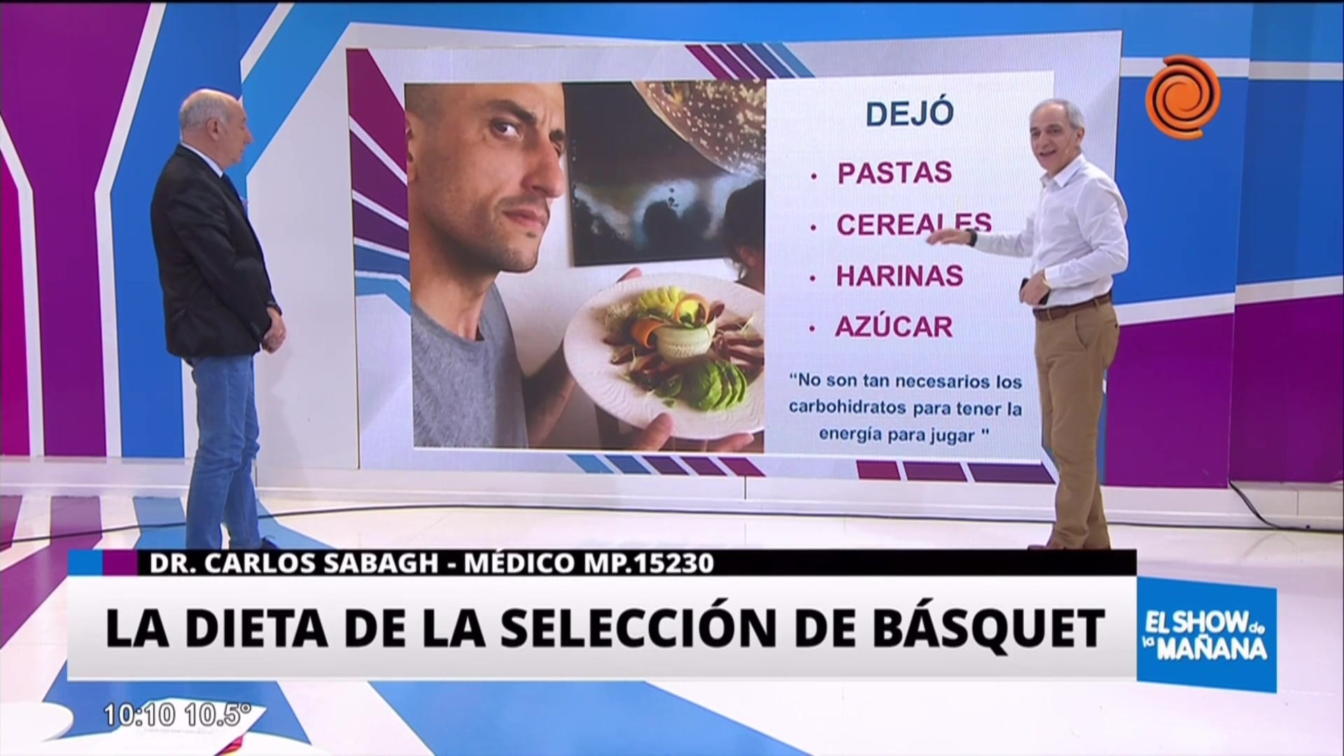 La dieta la selección de básquet