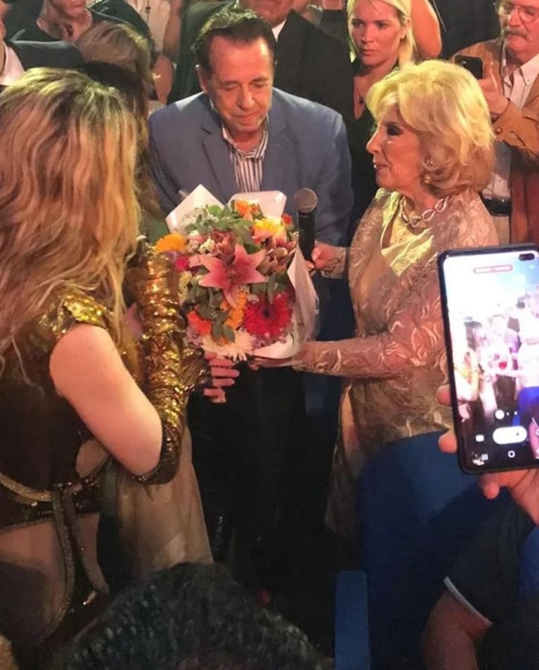 La diva fue a ver a la humorista al teatro en Mar del Plata.