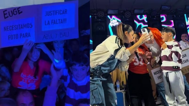 La divertida secuencia que se vivió en la última presentación del Keso y la Muela en Berrotarán.