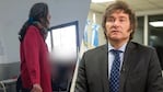 La docente fue filmada insultando a Milei delante de sus alumnos.