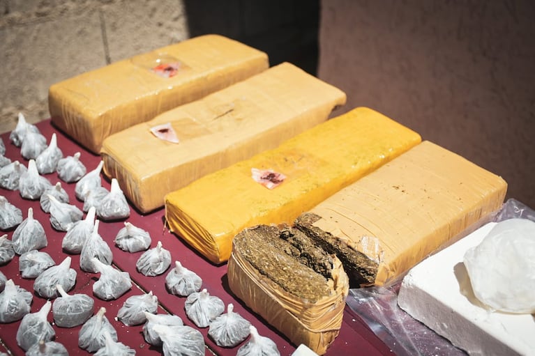 La droga que encontraron en Villa La Tela.