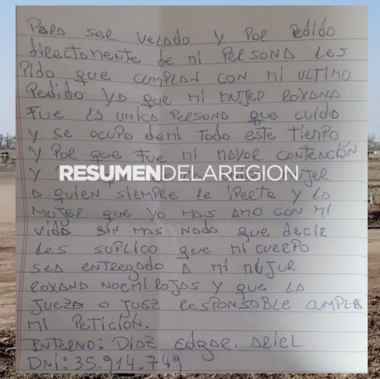 La dura carta que dejó el asesino del cura de Alta Gracia antes de quitarse la vida