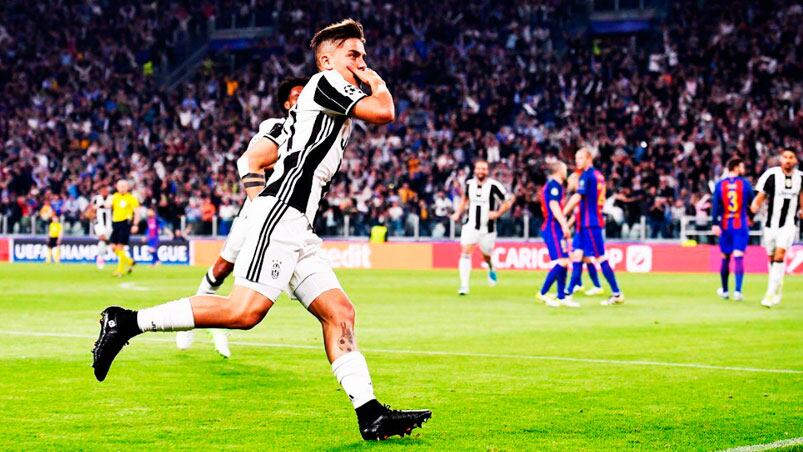 La Dybala Mask apareció dos veces para festejar goles.