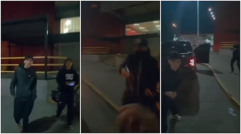 La emboscada se produjo en la puerta de un hipermercado.