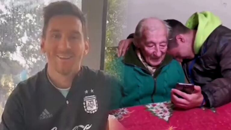La emoción de Dón Hernán al escuchar a Messi.