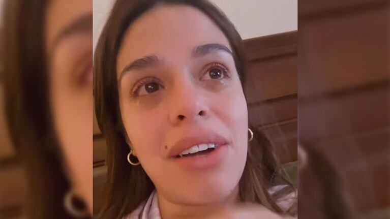 La emoción de Euge tras el baile en La Rioja.