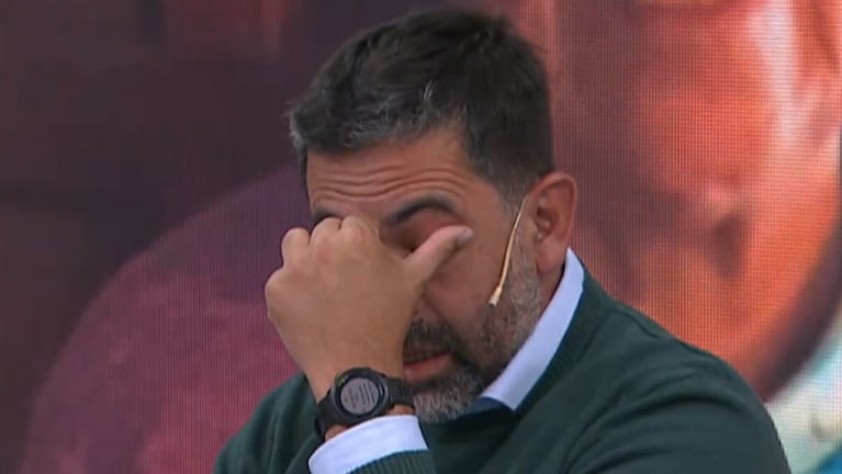 La emoción de Fredy Bustos en Seguimos en El Doce.