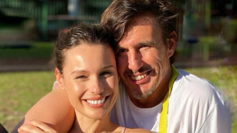 La emoción de Pampita en su aniversario.