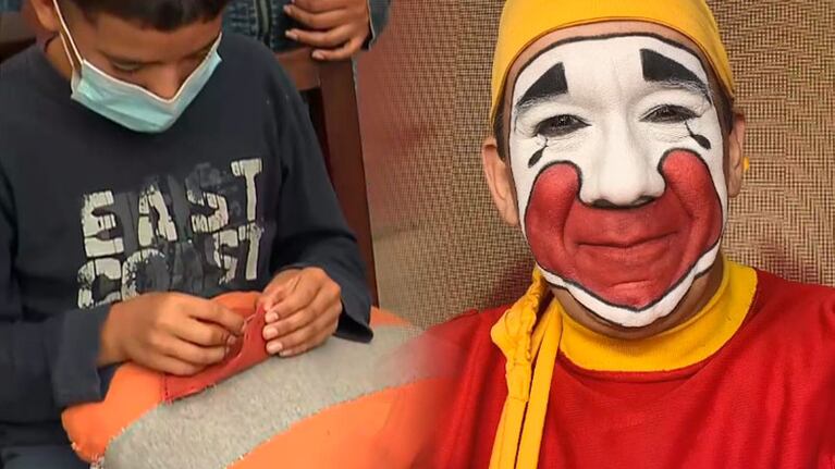 La emoción de Piñón al conocer la historia de Lisandro.