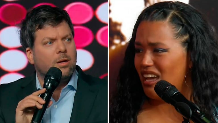 La emoción en la presentación de Hannah en el programa de Guido Kaczka.