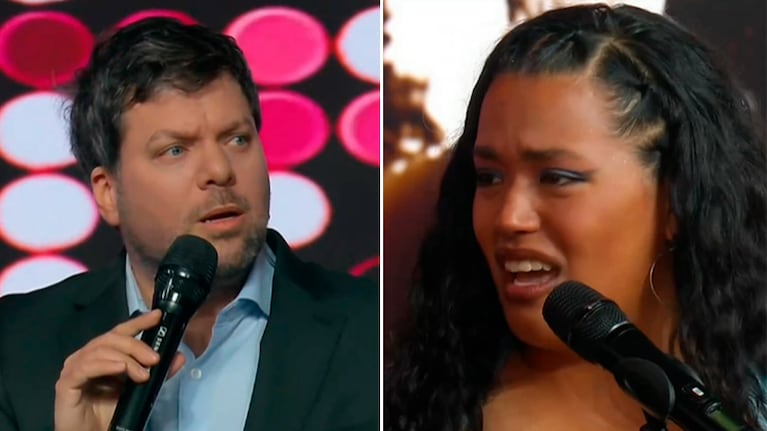 La emoción en la presentación de Hannah en el programa de Guido Kaczka.