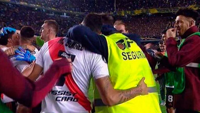 La empresa PCP había sido contratada por Boca para el encuentro de vuelta de la serie.