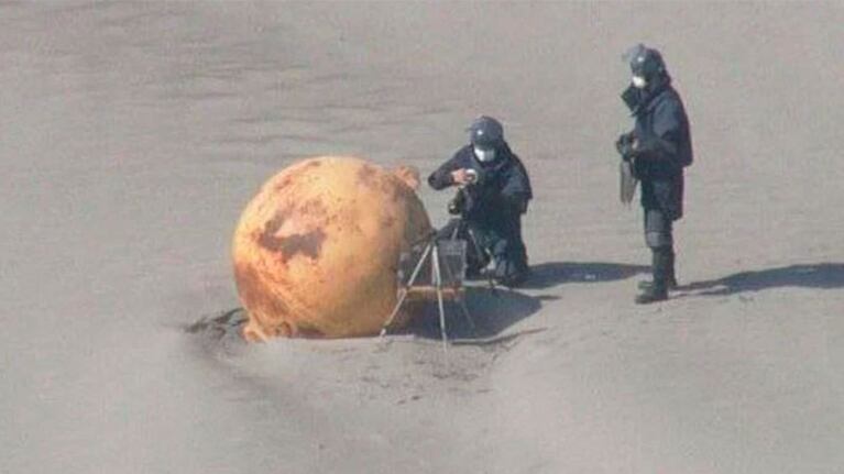 La encontraron en la playa Enshuhama.