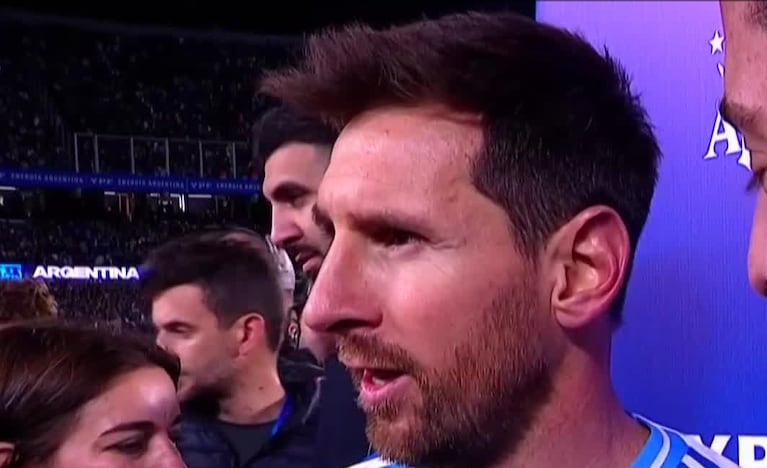 La entrevista a Lionel Messi tras su último partido oficial en Argentina con la Selección.