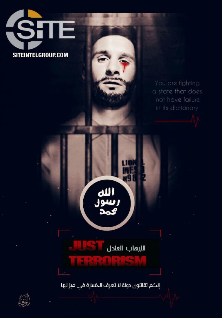 La escalofriante amenaza del ISIS con una foto de Messi