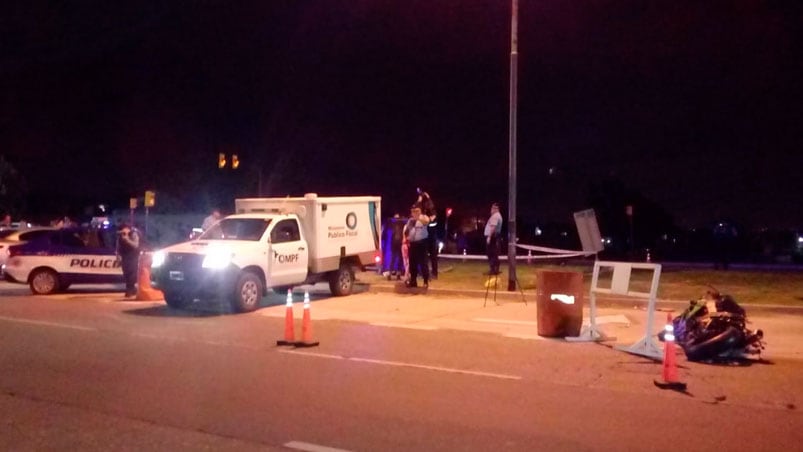 La escena de otra tragedia de tránsito en las calles de la ciudad. / Foto: ElDoce.tv