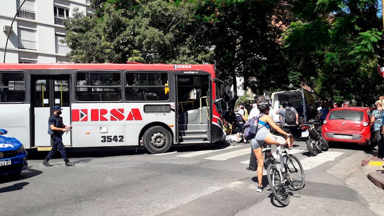 La escena del accidente.
