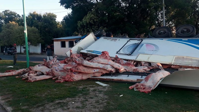 La escena tras el accidente. / Foto: Policía de Córdoba