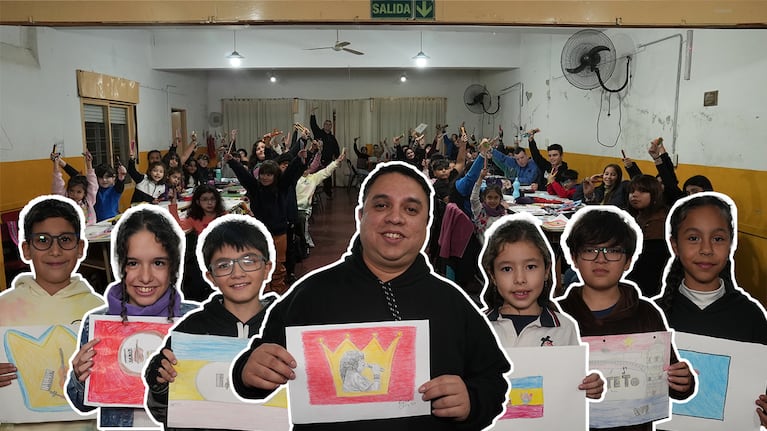 La escuela de dibujo de B° Rosedal dejó su aporte para la creación del emblema cuartetero.