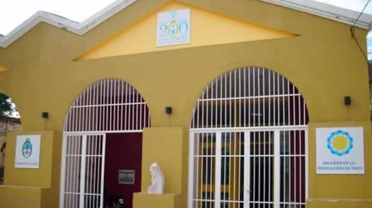 La escuela desde la que se vio la escena.