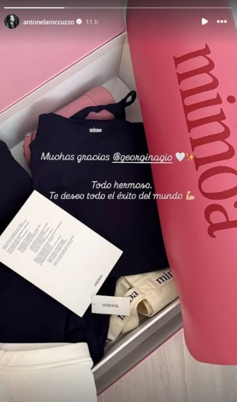 La esposa de CR7 le envió un regalo a Antonela.