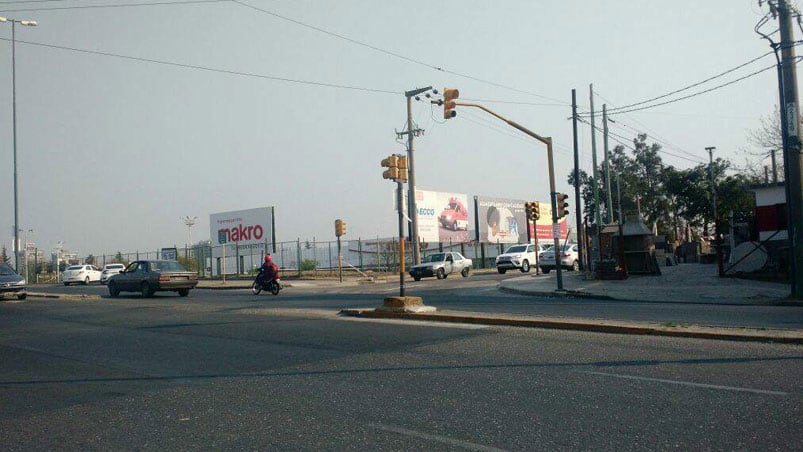 La esquina de Alto Alberdi donde ocurrió el hecho. 