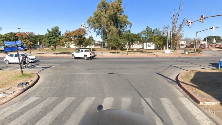 La esquina de la tragedia en Villa Corina. Foto: imagen ilustrativa / Google Street View.