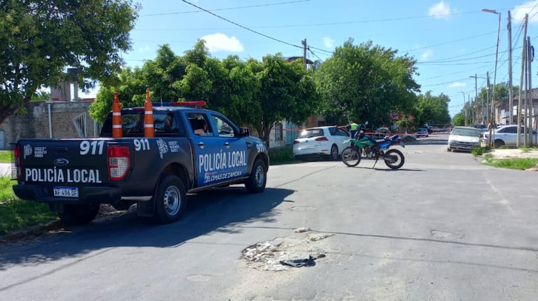 La esquina de Pio Baroja y Amberes, el lugar donde ocurrió el brutal crimen de Umma. (Foto: TN)