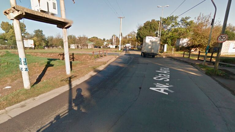 La esquina donde apareció el cuerpo.