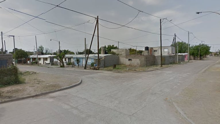 La esquina donde encontraron el cuerpo. Foto: captura Google Street View.