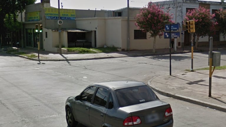 La esquina donde ocurrió el choque. Foto: captura Google Maps.