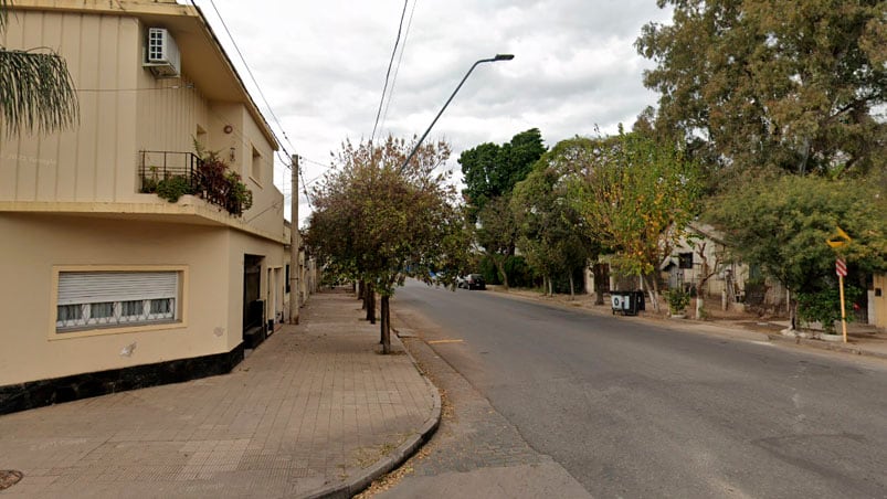 La esquina donde ocurrió el hecho en plena madrugada. 