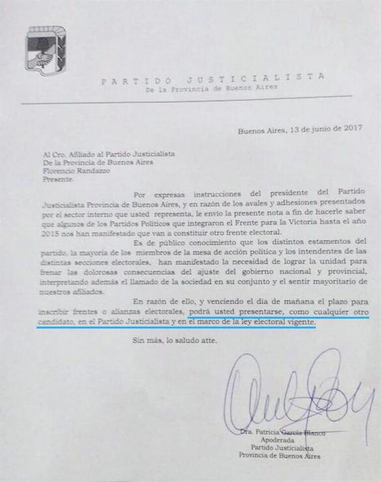 La estrategia electoral de Cristina: no competirá con Randazzo