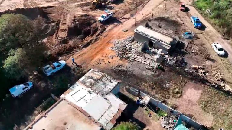 La explosión se produjo en un sector donde se desarrolla una obra vial. Por: Emmanuel Cuestas / El Doce.