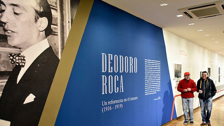 La exposición sobre Deodoro Roca, en el Museo Caraffa.