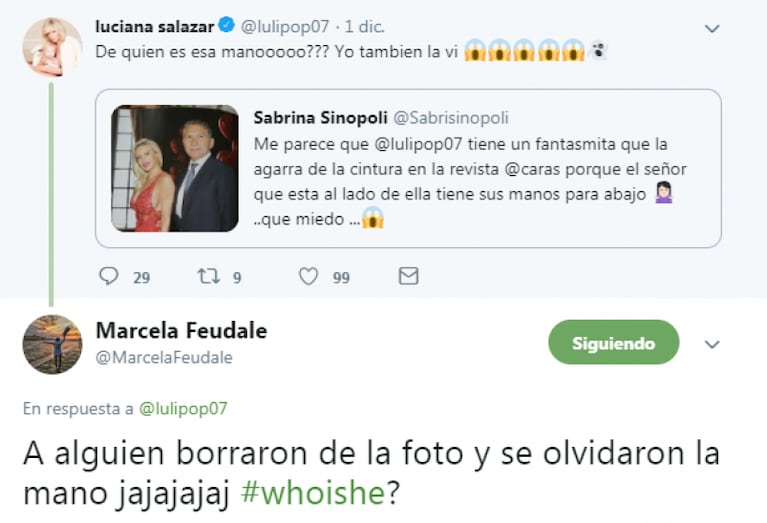 La extraña foto de Luciana Salazar que generó miedo