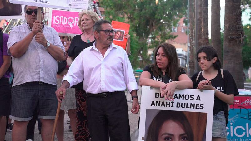 La familia de Anahí exigió la aparición con vida de la mujer. Foto: Adriana Zanier/El Doce.