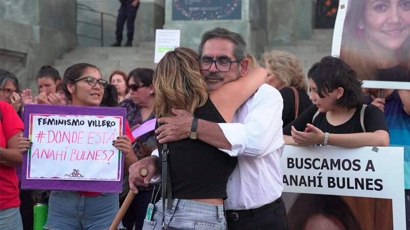 La familia de Anahí exigió la aparición con vida de la mujer. Foto: Adriana Zanier/El Doce.