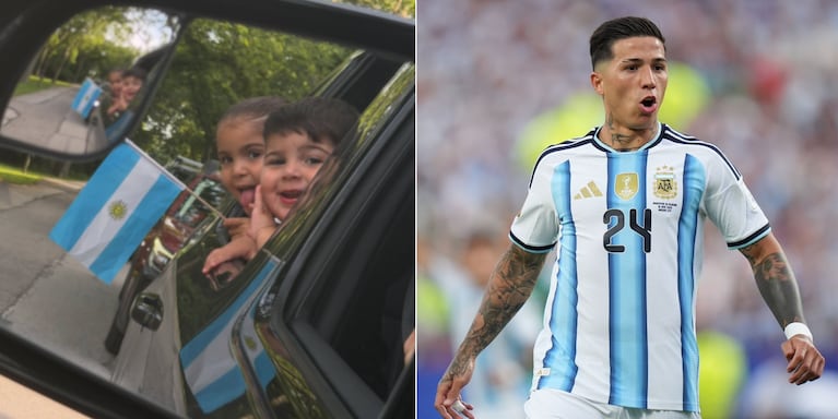 La familia de Enzo Fernández está alentándolo en el Mundial 2026.