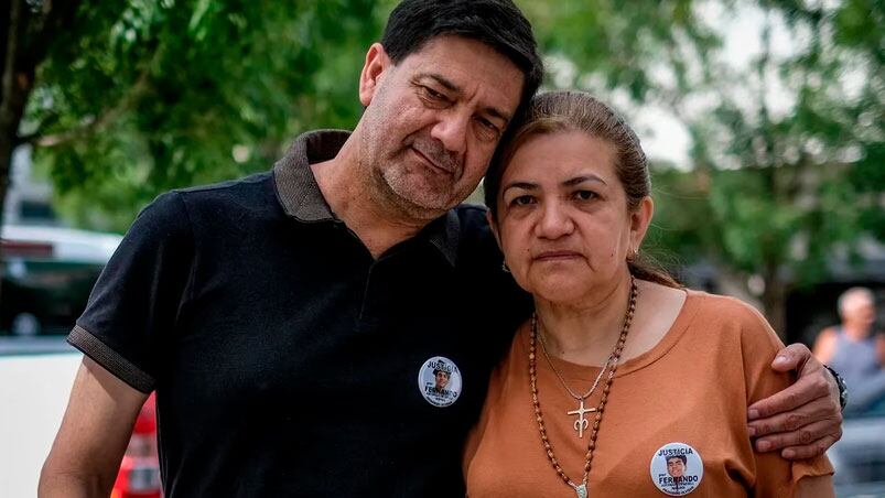 La familia de Fernando Báez Sosa exige justicia por su hijo.