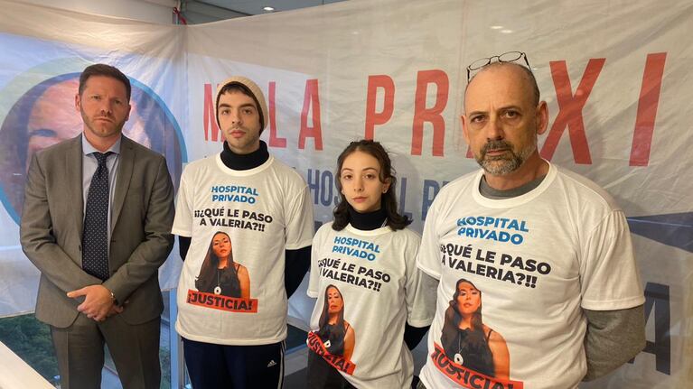 La familia de Valeria Reinoso pide justicia.