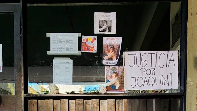 La familia exige justicia por el crimen de Joaquín. 