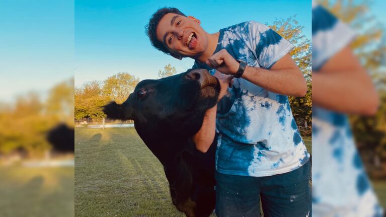 La familia le dice que es "un perro vaca".